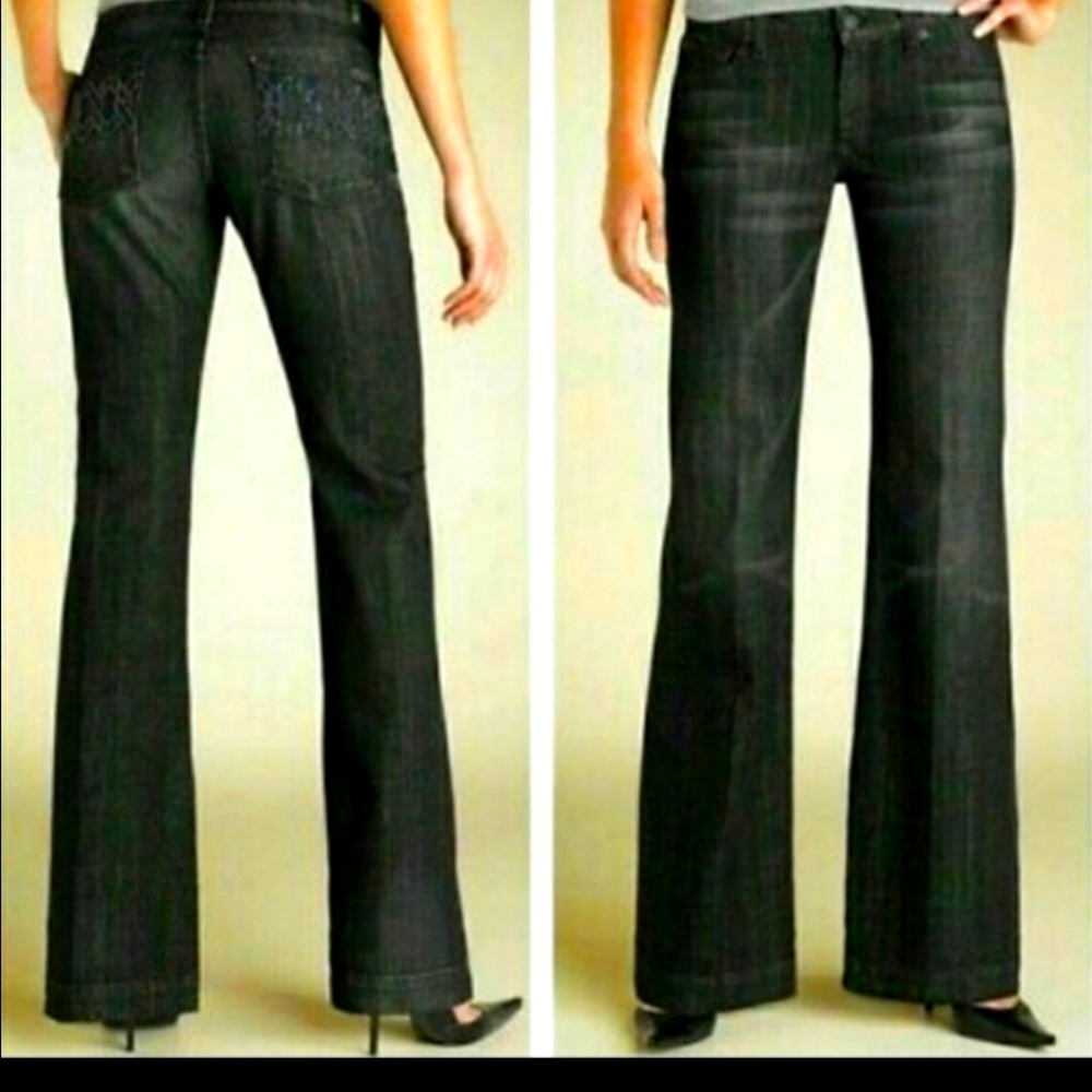 7 for Mankind Dojo Wide Leg Jeans